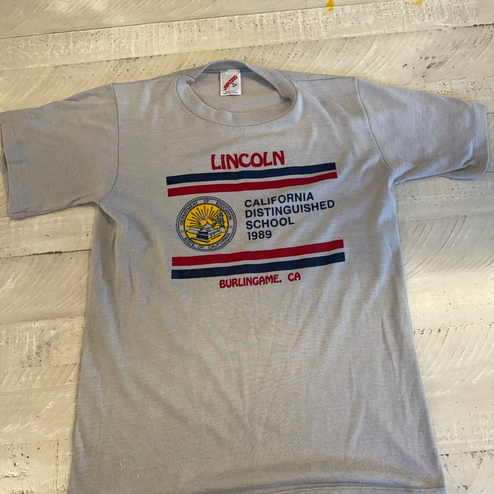 Vintage 1989 T-Shirt with California School Design